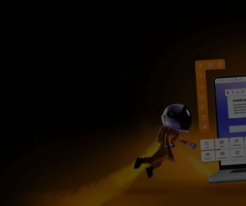 Erstelle E-Learnings … mit Wow-Effekt.