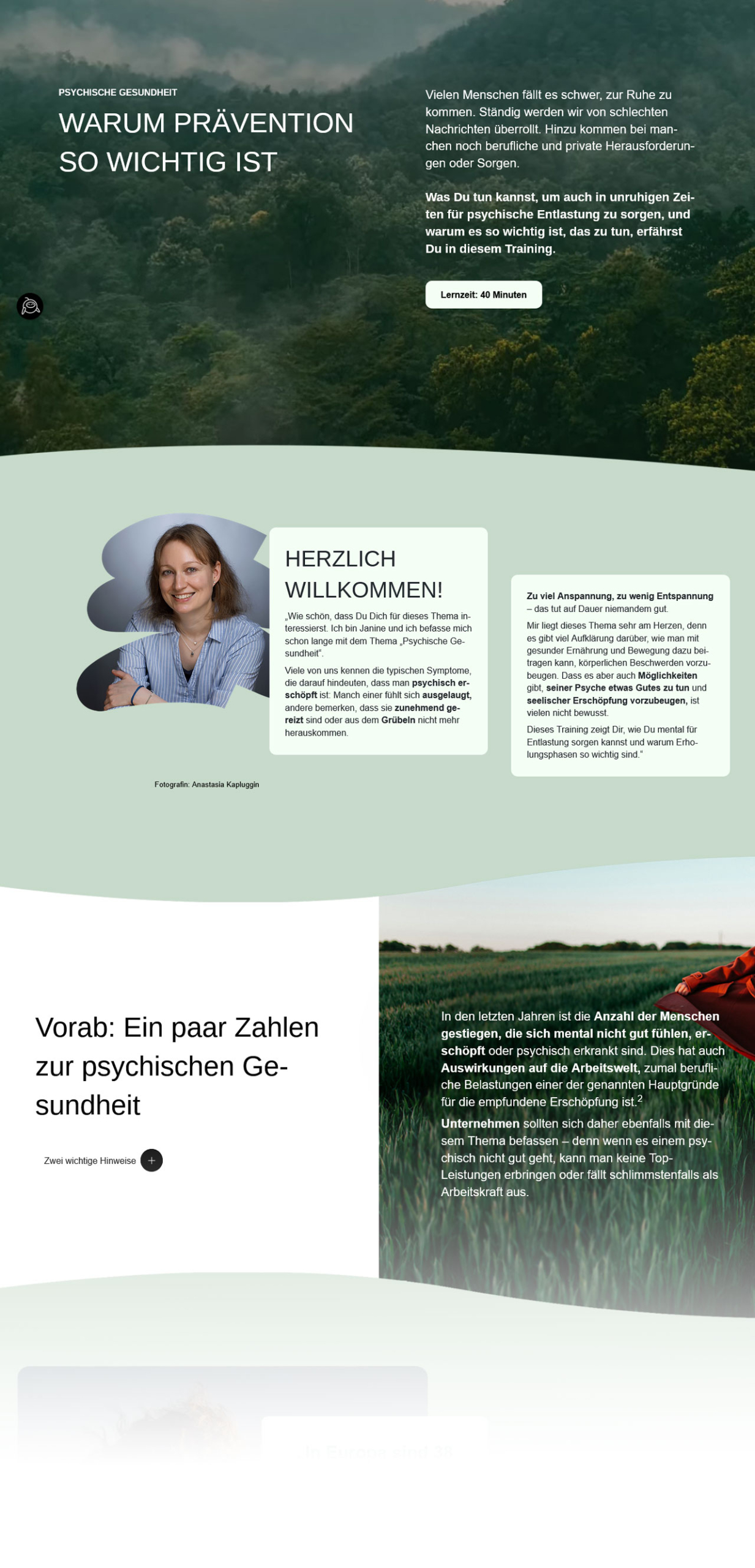 Psychische Gesundheit erhalten und fördern