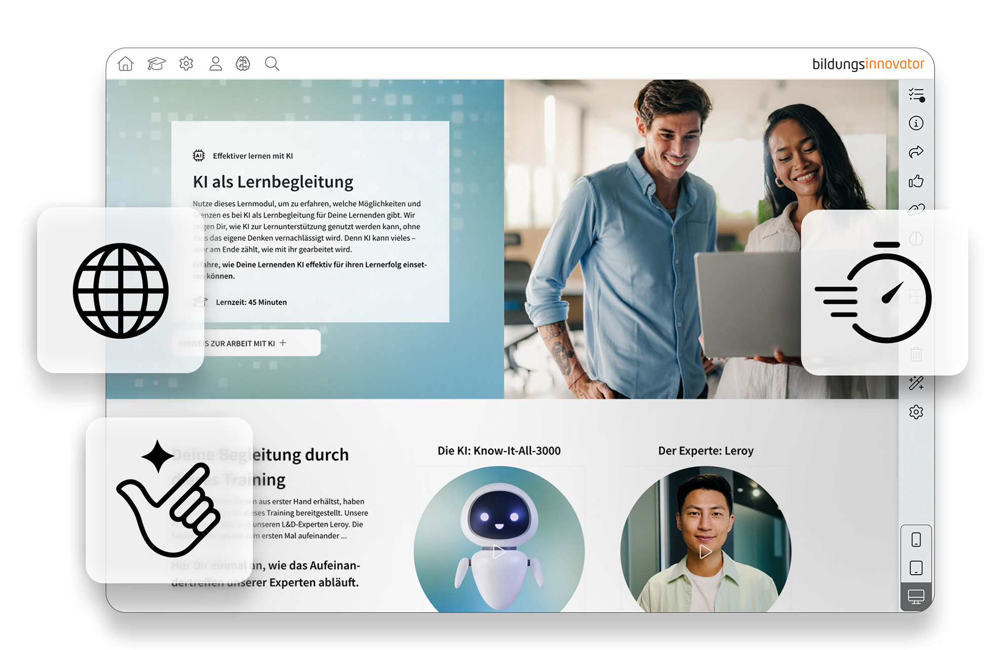 Erstelle E-Learnings in Rekordzeit.