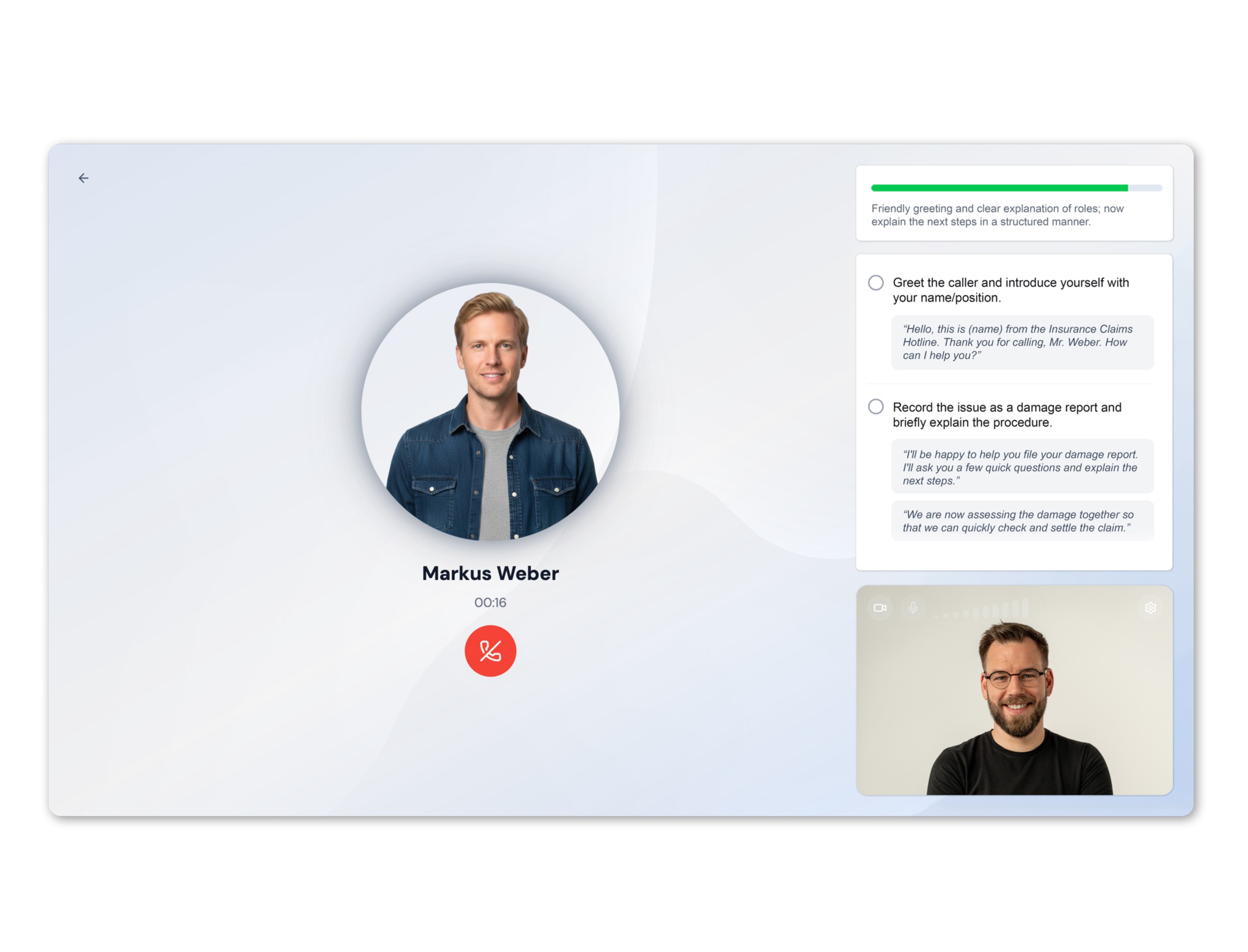 AI conversation training